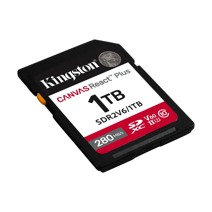 SD карта Kingston Canvas React Plus, 1TB MicroSDXC Class 10 U3 V60 - SDR2V6/1TB - 2