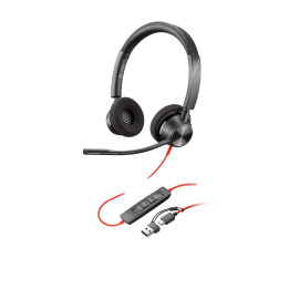 Слушалки HP Poly BW 3320, Стерео, USB-C/USB-A, 32mm, 20-20000Hz - 8X219AA - 1