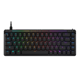 Геймърска механична клавиатура ASUS ROG Falchion Ace, ROG HFX Magnetic Switches, RGB (16,8M), 65%, Черен - 90MP03VE-BKUA20 - 1