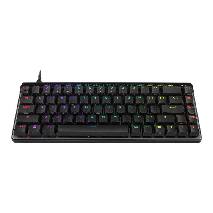 Геймърска механична клавиатура ASUS ROG Falchion Ace, ROG HFX Magnetic Switches, RGB (16,8M), 65%, Черен - 90MP03VE-BKUA20 - 4