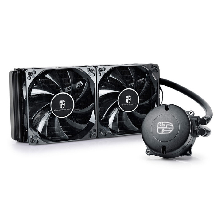 Водно охлаждане за процесор DeepCool Maelstrom 240Т с червена подсветка