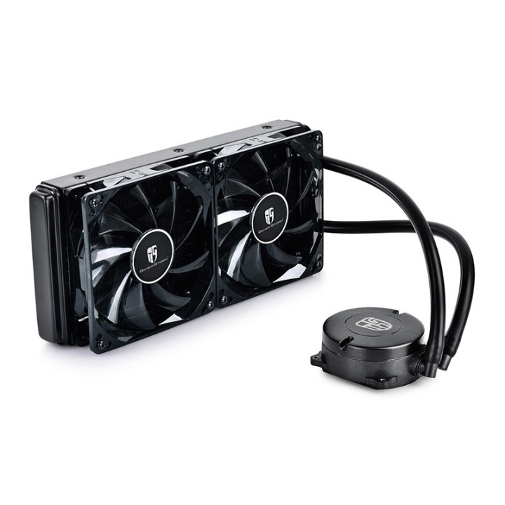 Водно охлаждане за процесор DeepCool Maelstrom 240Т с червена подсветка