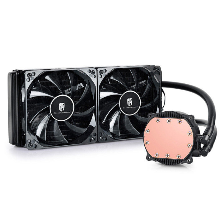 Водно охлаждане за процесор DeepCool Maelstrom 240Т с червена подсветка