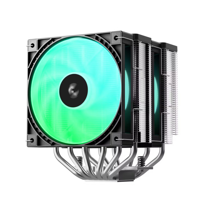 Охладител за процесор DeepCool AG620 G2 ARGB, 2x120mm ARGB вентилатора, TDP 270W - R-AG620-BKAMMG2-G - 2