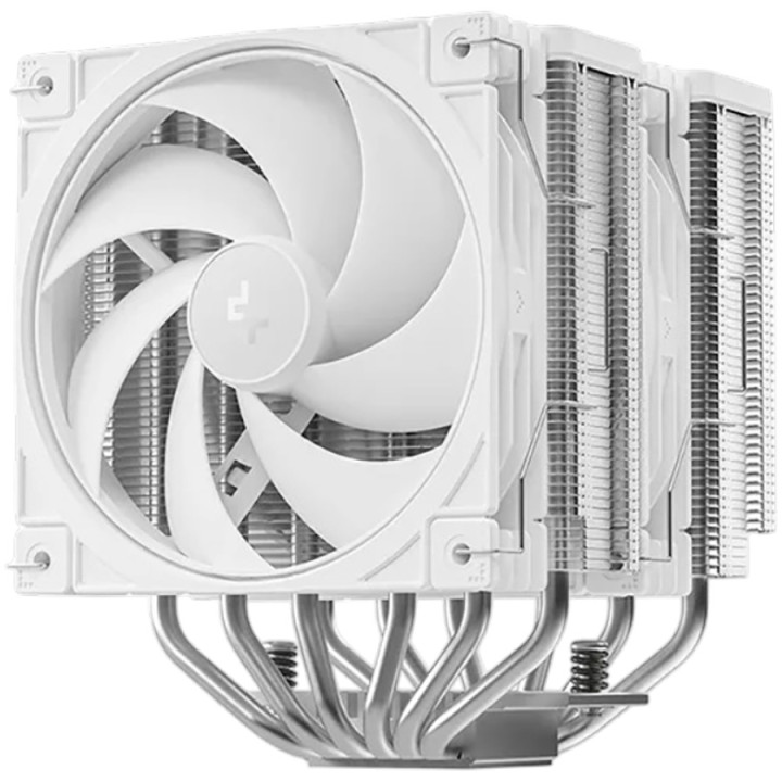 Охладител за процесор DeepCool AG620 G2 WH, Въздушно охлаждане, 2x120mm вентилатора, TDP 270W, бял - R-AG620-WHNPMG2-G - 1