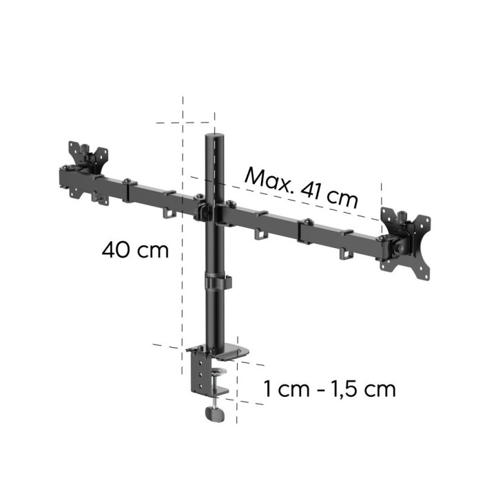 Стойка за монитор HAMA, 2x монитори, 13"-35", VESA 75x75/100x100, до 24kg - HAMA-220903 - 3