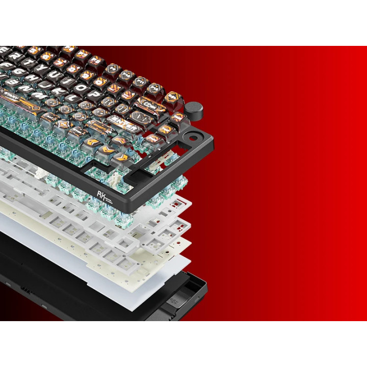 Механична геймърска клавиатура ROYAL KLUDGE RKM75 HE Hephaestus, Mint Switch - RK-M75HE-HEPHST-MINTSW-US - 5