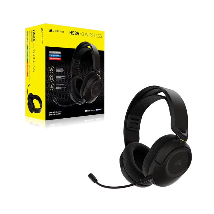 Безжична геймърска мишка CORSAIR HS35 V3 Black - CA-9011401-WW - 9