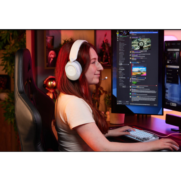 Безжична геймърска мишка CORSAIR HS35 V3 White - CA-9011402-WW - 2