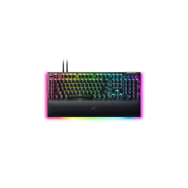 Механична геймърска клавиатура Razer BlackWidow V4 Pro, Green Switch, RGB Chroma - RZ03-04680100-R3M1
