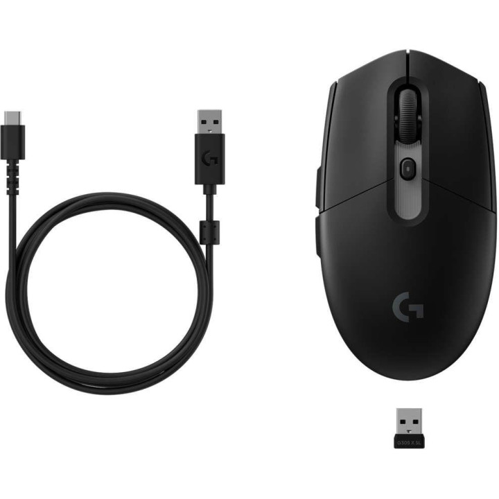 Безжична геймърска мишка Logitech G305 X Superlight, Черен - 910-007739 - 5
