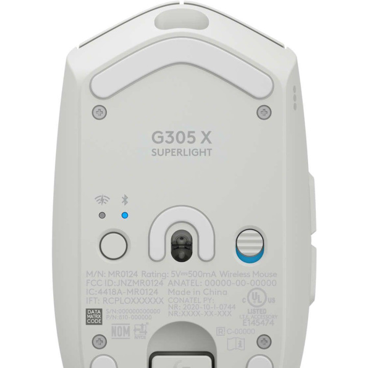 Безжична геймърска мишка Logitech G305 X Superlight, Бяла - 910-007747 - 3