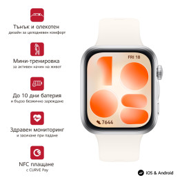 Часовник Huawei Watch Fit 5 Niki-B19F, 1.82" AMOLED 480x408, HarmonyOS - 6942103189692 - 1