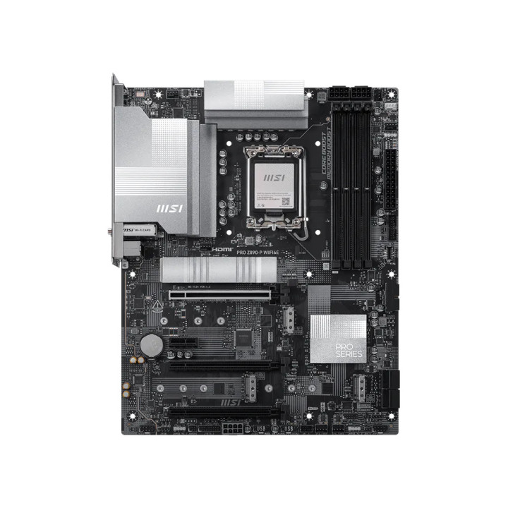 Дънна платка MSI PRO Z890-P WIFI6E, LGA 1851, DDR5 до 9200MHz (OC), 3x PCIe x16, 4x M.2 - 2