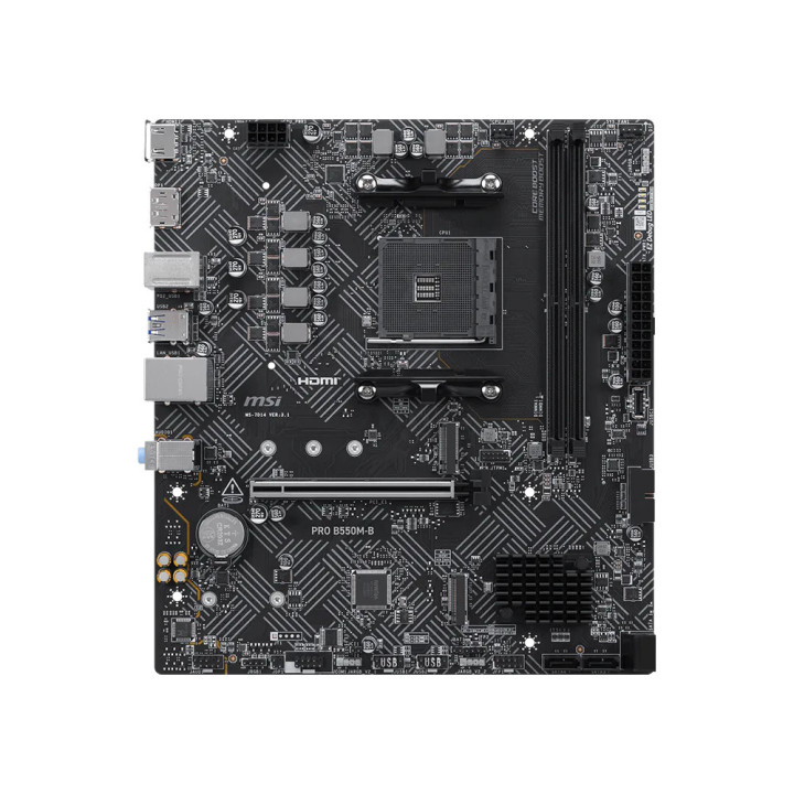 Дънна платка MSI PRO B550M-B, Socket AM4 M-ATX, DDR4 до 4600MHz (OC) - 2