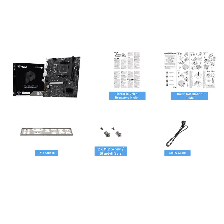 Дънна платка MSI PRO B550M-B, Socket AM4 M-ATX, DDR4 до 4600MHz (OC) - 7