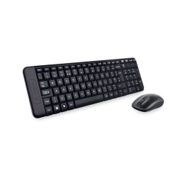 Безжичен комплект клавиатура и мишка Logitech MK220 Combo, черен - 920-003164