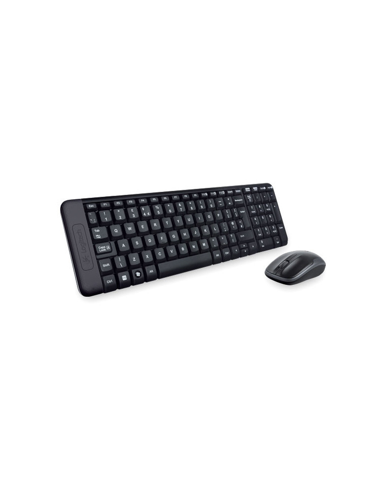 Безжичен комплект клавиатура и мишка Logitech MK220 Combo, черен - 920-003164