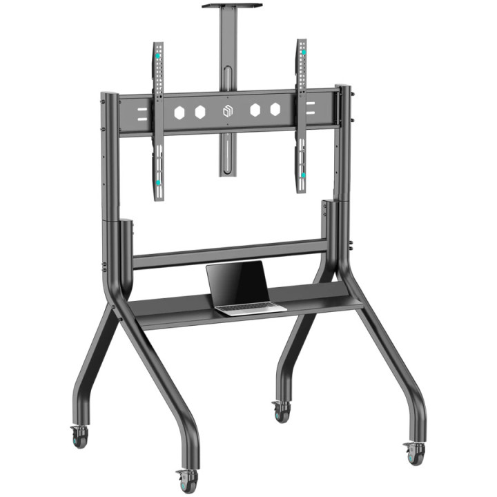 Мобилна стойка за телевизор ONKRON TS2080-B, 60"-120", до 150кг, Черна - 1