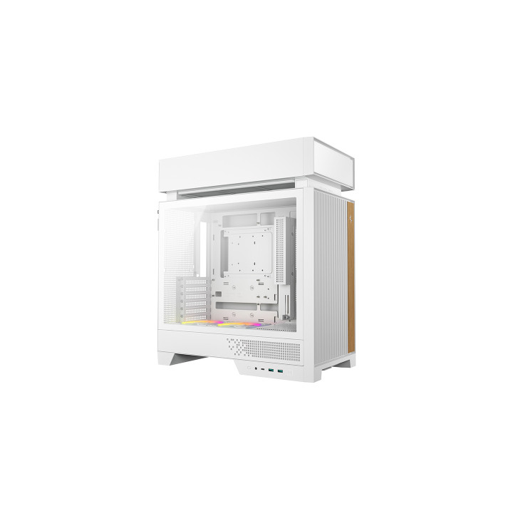 Кутия за компютър DeepCool CL660 WH, Midi Tower, ATX, бял и дърво - R-CL660-WHNNA0-G-1 - 12