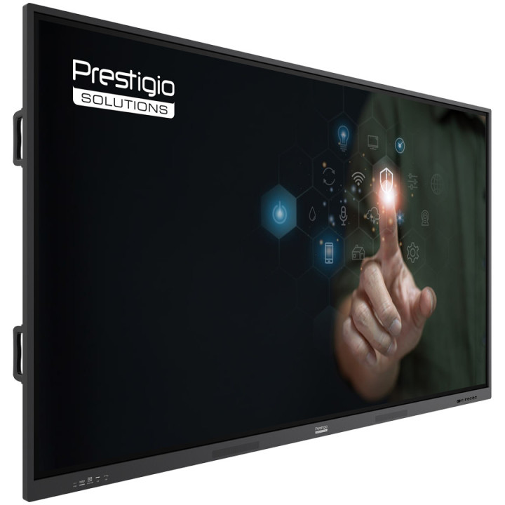 Интерактивен дисплей PRESTIGIO SOLUTIONS Multiboard 75" Light Series, 75" 4K UHD IPS, ARM Quad Cortex A55, Mali-G52 MP2, 8GB RAM