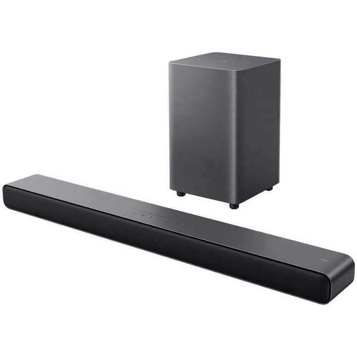 Саундбар със субуфер TCL S55HE, 2.1 канален, 220W, Dolby Atmos, Bluetooth 5.3 - 2