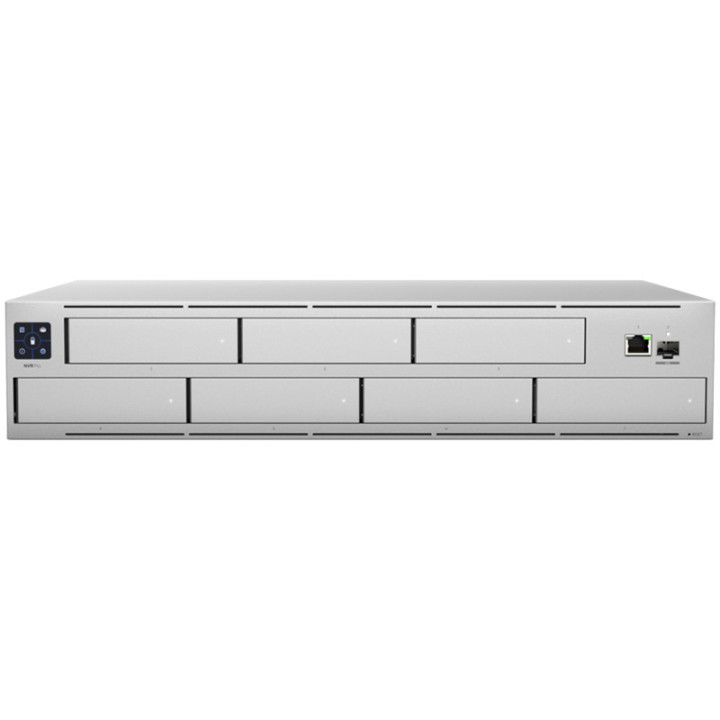 Професионален видеорекордер UBIQUITI UniFi Network Video Recorder Pro, 1U Rack-mount, LCD сензорен екран, 7 устройства, 1 LAN RJ