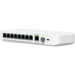 Мрежов превключвател UBIQUITI UniFi Switch Flex 2.5G 8 PoE, 8x 2.5G + 1x 10G SFP+, Layer 2 управляван - USW-FLEX-2.5G-8-POE - 1