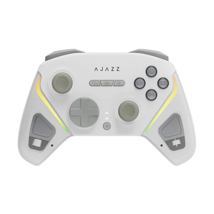Геймпад Ajazz GP100 NS, Безжично, Bluetooth, 1000Hz, 13 бутона, 2 аналогови контроли - AJ-GP100-NS-WH - 1