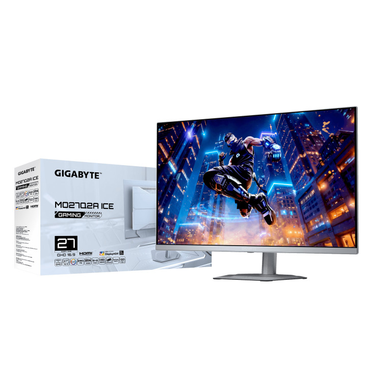 Монитор GIGABYTE MO27Q2A ICE, 27" QD-OLED QHD 280Hz - 8