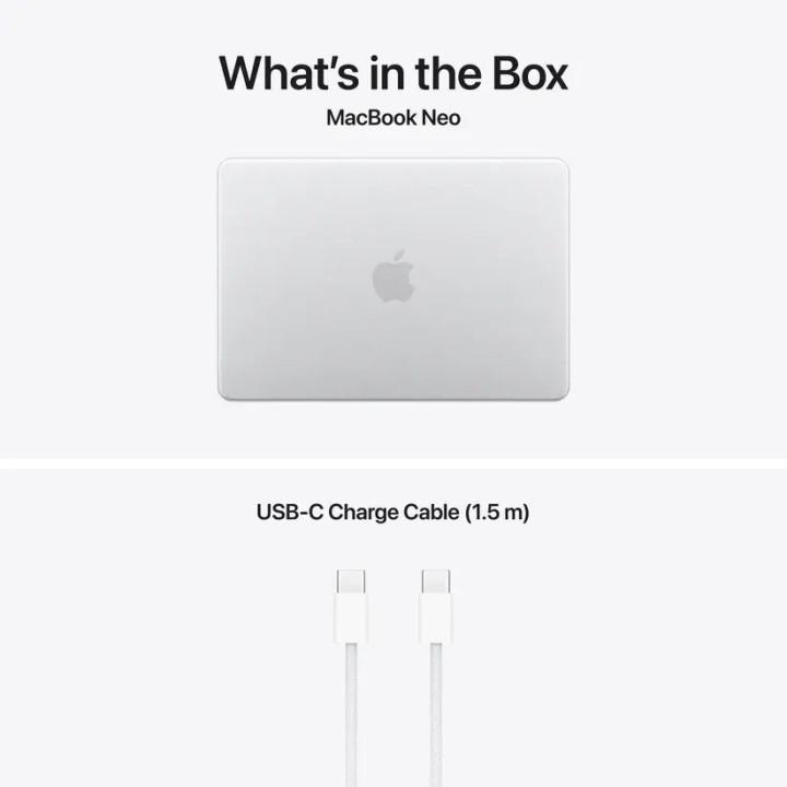 Лаптоп Apple MacBook Neo 13, 13" IPS Liquid Retina 2408x1506, Apple A18 Pro, 8GB LPDDR5X, 256GB SSD, macOS - MHFA4ZE/A - 4