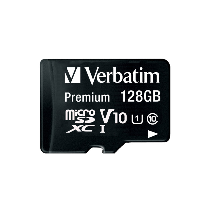 SD карта Verbatim Premium, 128GB micro SDXC Class 10 UHS-I U1 V10 - 44085 - 2