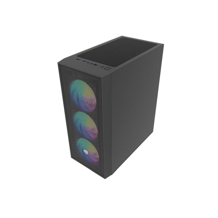 Кутия за компютър FURY Shobo SH8 ARGB Midi Tower, Window, Black - NFO-2402 - 6