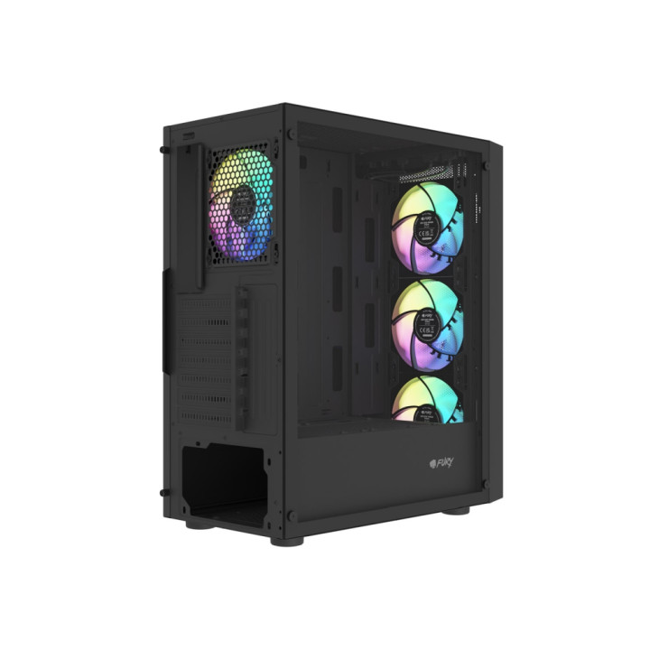 Кутия за компютър FURY Shobo SH8 ARGB Midi Tower, Window, Black - NFO-2402 - 8