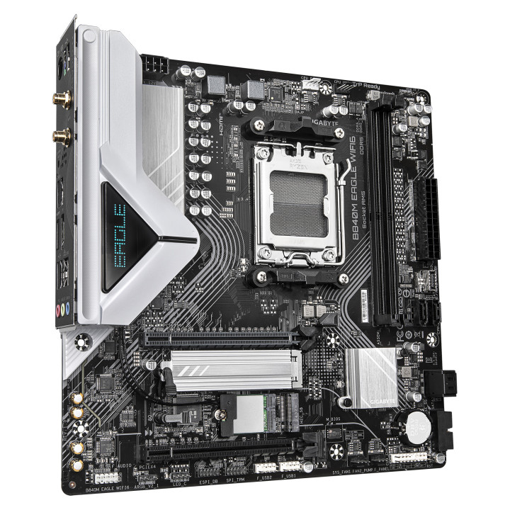 Дънна платка GIGABYTE B840M EAGLE WIFI6, AM5, DR5, 256GB максимум, 4 слота  - 3