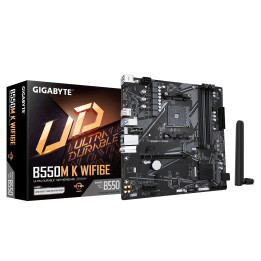 Дънна платка GIGABYTE B550M K Wi-Fi 6E, AM4 - 1