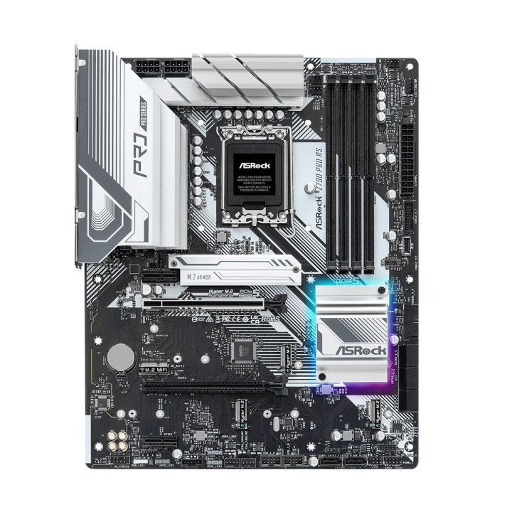 Дънна платка ASROCK Z790 Pro RS, LGA1700, 4xDDR5, 8xSATA3, 4xM.2, 2xPCIEx16, 2xPCIEx1 - 2