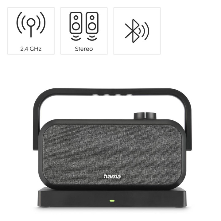 Bluetooth колонка HAMA, 10W, Стерео, Черна - HAMA-221849 - 3