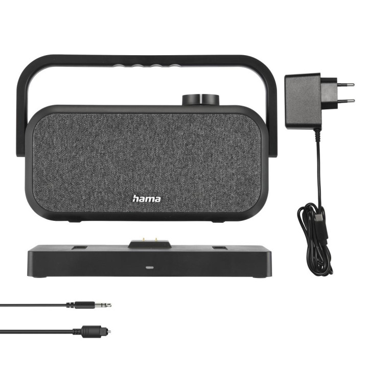 Bluetooth колонка HAMA, 10W, Стерео, Черна - HAMA-221849 - 9
