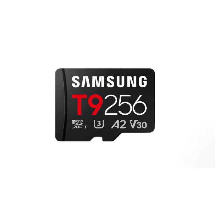 SD карта SAMSUNG T9, 256GB MicroSDXC U3 V30 A2 - MB-MH256T/WW - 1