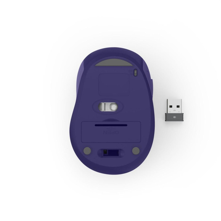 Безжична мишка HAMA WM-400, 7 бутона, оптичен сензор, USB безжична, лилава - HAMA-173037 - 5