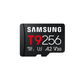 SD карта Samsung T9, 256GB micro SD UHS-I Read 200MB/s Write 130MB/s U3 V30 A2 - MB-MH256T/WW - 1