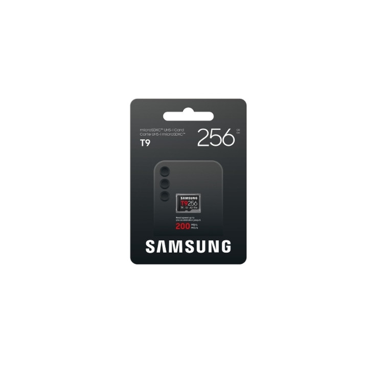SD карта Samsung T9, 256GB micro SD UHS-I Read 200MB/s Write 130MB/s U3 V30 A2 - MB-MH256T/WW - 4
