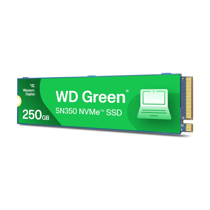 SSD диск Sandisk WD Green SN350, 250GB NVMe PCIe Gen3 M.2 2280 - WDS250G2G0C-00CDH0 - 2