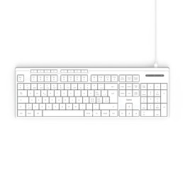 Клавиатура HAMA CK-200, USB-A/USB-C, 8 мултимедийни клавиша, кирилизирана, бяла - 173053 - 1