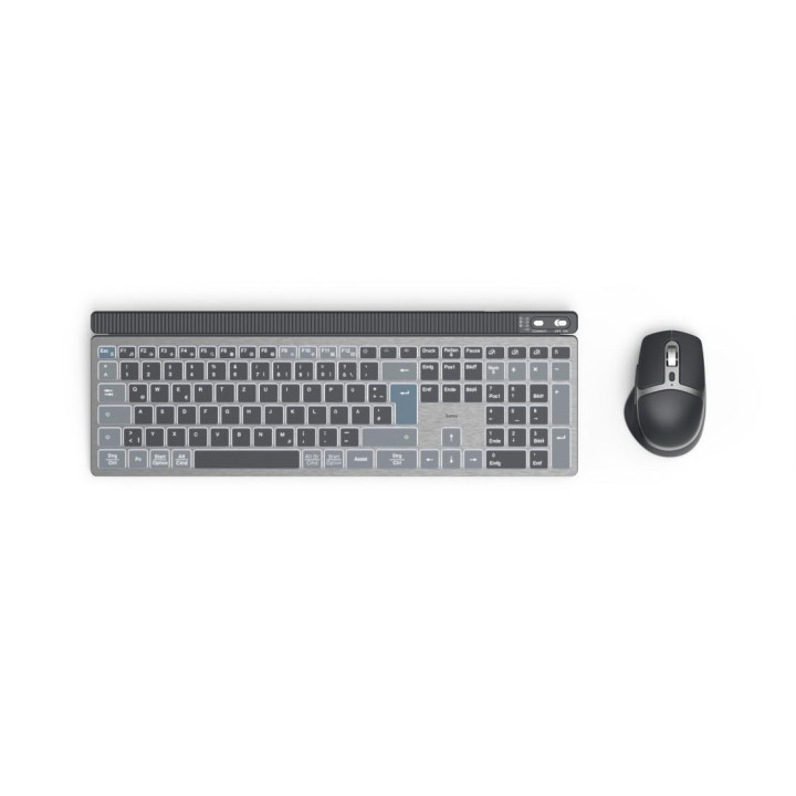 Безжичен комплект клавиатура и мишка HAMA WKM-750, Bluetooth & 2.4GHz, кирилизирана - HAMA-173069 - 1