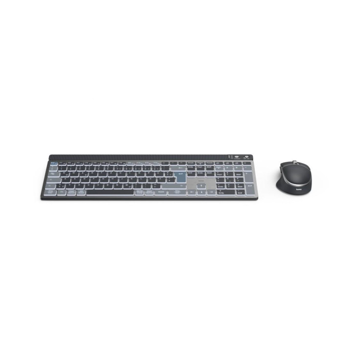 Безжичен комплект клавиатура и мишка HAMA WKM-750, Bluetooth & 2.4GHz, кирилизирана - HAMA-173069 - 2