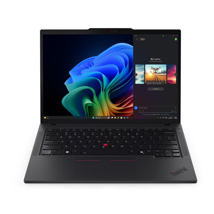 Лаптоп Lenovo ThinkPad T14 Gen 6, 14" WUXGA IPS, Intel Core Ultra 7 258V, 32GB LPDDR5X, 512GB SSD, Windows 11 Pro - 21QG000UBM -