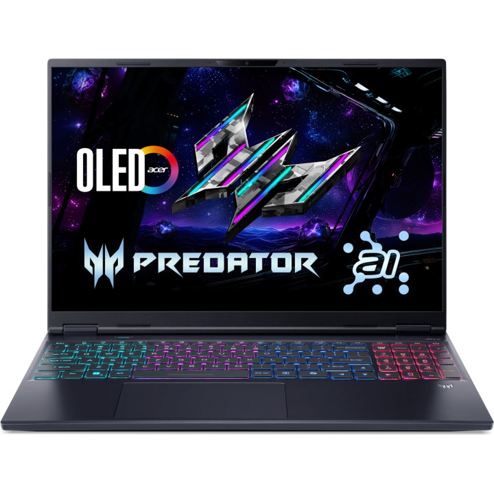 Лаптоп Acer Predator Helios Neo 16S AI OLED PHN16S-71-70PL, 16" WQXGA 2560x1600 240Hz OLED, Intel Core Ultra 7 255HX, NVIDIA GeF