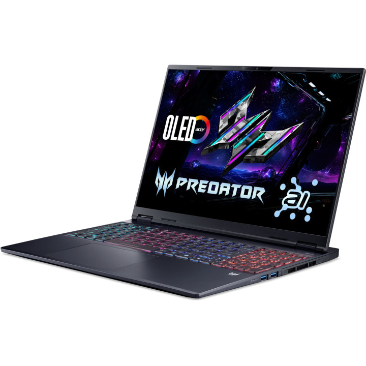 Лаптоп Acer Predator Helios Neo 16S AI OLED PHN16S-71-70PL, 16" WQXGA 2560x1600 240Hz OLED, Intel Core Ultra 7 255HX, NVIDIA GeF